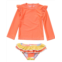 Snapper Rock Good Vibes Long Sleeve Ruffle Set (Infant/Toddler/Little Kids)