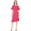 Adrianna Papell Knit Crepe Ruffle Midi Dress w/ Bell Sleeve