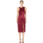 Cushnie High Neck Sleeveless Dress with Front Slit