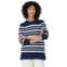 Draper James Pointelle Pullover in Varigated Stripe