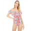 Trina Turk Garden Bloom Off-the-Shoulder One-Piece