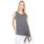 Dylan by True Grit Soft Melange Heather Side Tie Tank Top