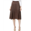 Womens Elliott Lauren Pretty Pleats Metallic Pull-On Skirt