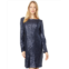 MARINA Long Sleeve Sequin Dress