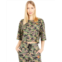 Nicole Miller Camo Cropped T-Shirt