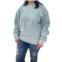 MOON RYDER linda luxe corded crew sweatshirt in dusty teal