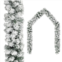 VidaXL christmas garland with flocked snow green 65.6 pvc, 320969