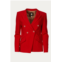 LANDSCAPE super matte jersey fitted double-breasted blazer in coral