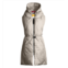 PARAJUMPERS estelle hooded down scarf in silver grey