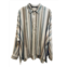 Marrakshi Life cropped long sleeve tunic in zagora stripe