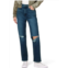 Hudson jade womens loose fit destroyed straight leg jeans