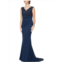 Alex & Eve womens embroidered sleeveless evening dress