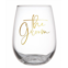 SLANT COLLECTIONS the groom stemless wine glass in transparent