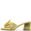 Rupert Sanderson apollo mule heels in gold