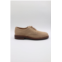 Brunello Cucinelli mens suede light brown laced shoes in lilla