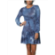 Ultra Flirt plus womens tie-dye short sweaterdress