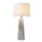 Elegant Designs concrete table lamp with fabric shade