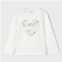 Mayoral white heart applique t-shirt