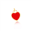 The Lovery coral heart padlock charm