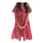 VIGNETTE junior wanda dress in dusty red floral