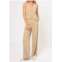 GREYLIN stanley wide leg trousers in khaki