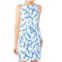 GRETCHEN SCOTT mod squad dress - weed wacker in white/blue