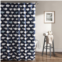 QuikFurn 72-inch navy white nautical whales polyester shower curtain