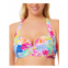 California Waves plus womens printed underwire bikini swim top