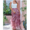 Debbie Katz blake chiffon floral maxi skirt in pink