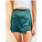 Blue Blush a-list mini skort in green