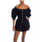 Sea New York willa womens ruffled ladder stitch romper