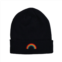 AVIATOR NATION rainbow beanie in black