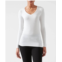 ATM micro modal rib v-neck tee top in white wht