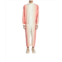 Marrakshi Life cropped boiler suit in mgouna stripe pink