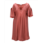 Vanessa Bruno mini shift dress in pink silk