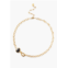 CHAN LUU womens bezel wrapped hypersthene necklace in gold