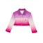 THEME girls crosby cropped jacket in pink purple