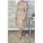 Mikarose lennon dress in whiper gray floral