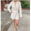 Fate linen blazer in cream