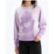 CHRLDR big hamsa heart crewneck sweatshirt in sunfaded orchid