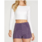 SHE + SKY sadie studded shorts in purple