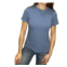 Mikarose short sleeve ribbed tee in denim blue