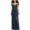 After Six womens woven long evening dress