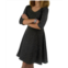 Area Code 407 girls holiday dresses in black and silver glitter