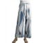 TEMPO PARIS wavy linen pants in blue