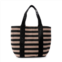 JULES KAE womens layla straw tote bag in natural straw/black