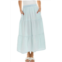 ELAN tiered maxi skirt in denim