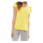 Up! petal sleeve v-neck top in zest