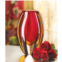 Actifo sunfire glass vase - red and gold