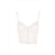 CHARO RUIZ adri gathered top in white